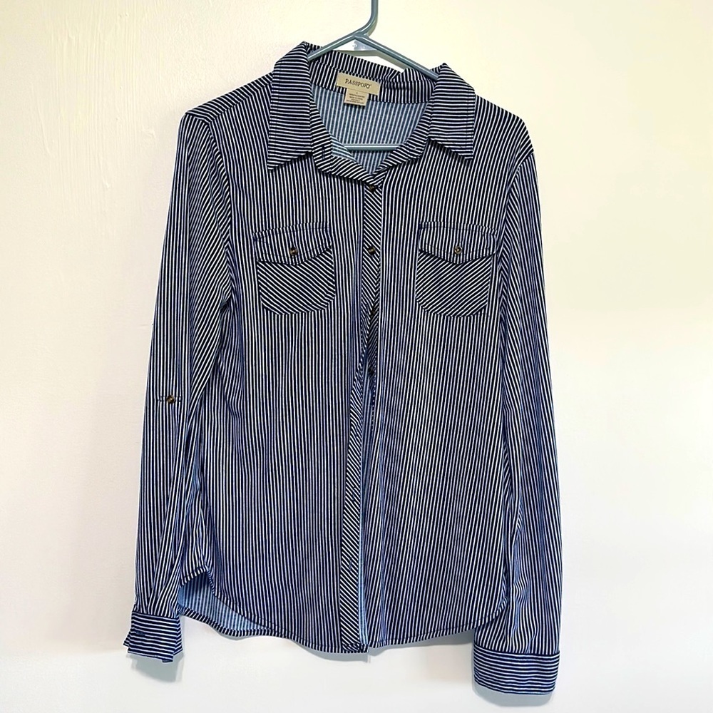 Passport button down shirt​​​​​